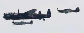 The Battle of Britain Memorial flight. Picture: Richard Crease.