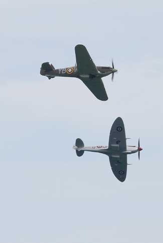 The Hurricane & Spitfire. Picture: Rob Fleming