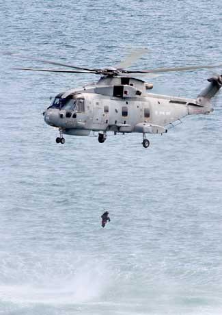 Royal Navy Merlin helicopter - Picture Rob Fleming