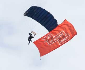 Tigers Parachute display team. Picture Rob Fleming