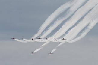 Red Arrows. Picture: Rob Fleming