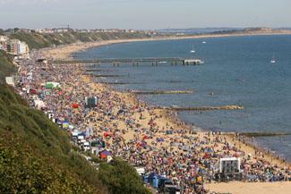 Saturday Flying display. Boscombe and Southbourne beach.