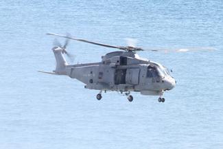 Royal Navy Merlin helicopter