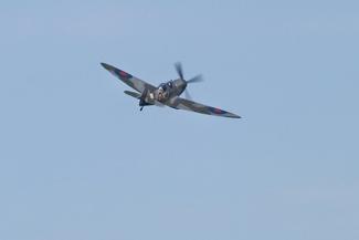 Saturday Flying display. Spitfire.