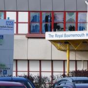 Royal Bournemouth Hospital in Deansleigh Road, Bournemouth. Stock photo