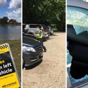 New Forest police are urging motorists not to leave valuables in their cars. Pictures: New Forest Heart Cops