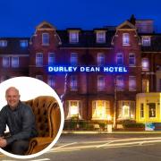 Durley Dean hotel. Picture: Booking.com. Inset: Tim Seward.