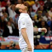 Wayne shows his frustration during the England v Algeria game.