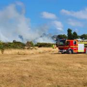 Fire crews on Pennington Common at an incident in 2022.