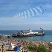 The Red Arrows over Bournemouth Pier by Colin Lee of the Dorset Camera Club