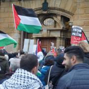 A separate pro-Palestine march in Bournemouth town centre