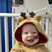 Baby girl from Poole to spend her first Christmas at home after chemotherapy