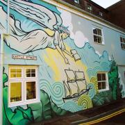The mural on Oriel On The Quay