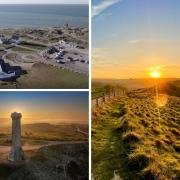 Visitors are usually impressed by Dorset's historical landmarks - but not these visitors