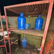 Stolen gas cannisters at Somerford Scout Hut