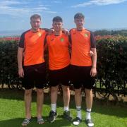 Brandon Ridealgh (left), Harry Foden (centre), and Curtis Lane (right)