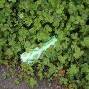 Litter by the side of the A338 Bournemouth Spur Road..