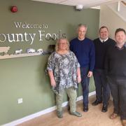 Lucy Hill, Area Sales Manager, Doron Krips, Managing Director, Mike Kelly, Business Development Manager and Robert Sampson, Area Sales Manager from County Foods.
