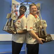 Deta Hedman and Scott Mitchell captained their respective England sides to glory