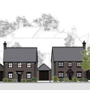 Example of street scene Blandford 500 homes scheme