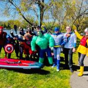 BH Acitivty Junies took to the River Stour in their best superhero outfits.