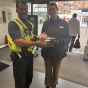 PCSO Harold reuniting meat with M&S worker