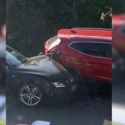 Crash in East Howe Lane