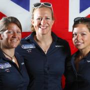 POOLE CREW: Lucy Macgregor, Annie Lush and Kate Macgregor