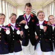 William Fox-Pitt with the rest of the Team GB eventing team