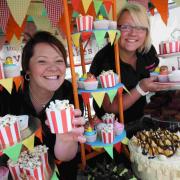 SWEET DELIGHT: Jennie Langridge and, right, Sarah Bradley of Clevercow Cakes