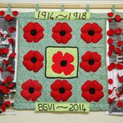 Labour of love: beautiful poppy tribute made by blind and partially sighted