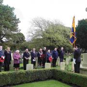 The ceremony at East Cemetery