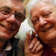HAPPY: Les and Gill Sherlock are over the moon that Les's wedding ring was found and returned after being lost in a skip