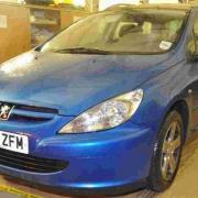 APPEAL: Dorset Police picture of a Peugeot 307 belonging to Samantha Henderson