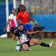 Poole's Amy Wilson-Hardy in action against Japan on Friday. Picture PA