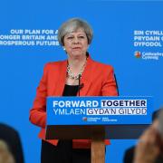 Conservative party leader Theresa May during the Welsh Conservative manifesto launch. Picture by PA