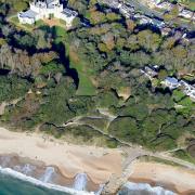 Highcliffe Castle and zig zag from above by Stephen Bath