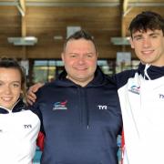 GB CALL-UP: Poole’s Jazz McCrea, Barry Alldrick and Jacob Peters in their GB kit
