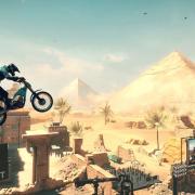 Nothing says 'trial bike lunacy' like ancient Egyptian structures