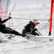 TALENTED TEAM: Poole's Millie Aldridge and Freya Black will be competing in the 29er class at the Youth Sailing World Championship (Picture: Paul Wyeth/RYA)