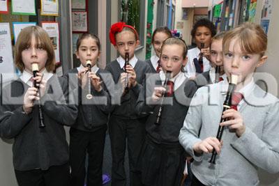 St Aldhelm's Combined School, Members of the Recorder Club. 