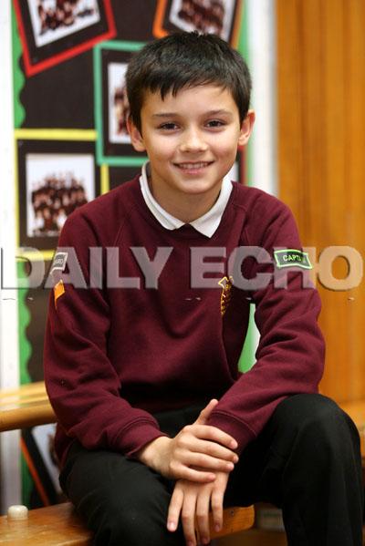 Branksome Heath Middle School, pupil Joe Banks,12. 