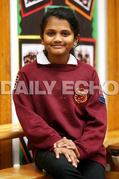 Branksome Heath Middle School,  pupil Ruby Devadason,11.