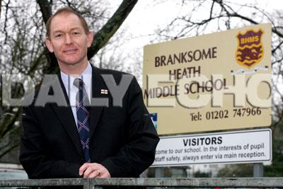 Branksome Heath Middle School,  Head Teacher Stuart Fox.
