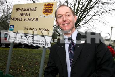 Branksome Heath Middle School,  Head Teacher Stuart Fox.