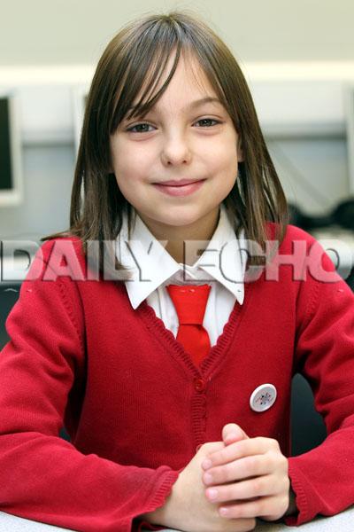 Pokesdown Community Primary School feature, 21.2.12. 8 yr old pupil Danna Gore Sierra.