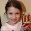 ROYAL: Maisie Costin with her cupcakes.