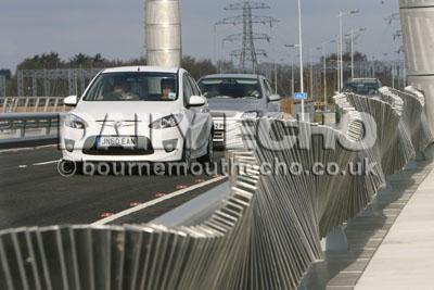 Poole's Twin Sails bridge opens to traffic on April 4, 2012.