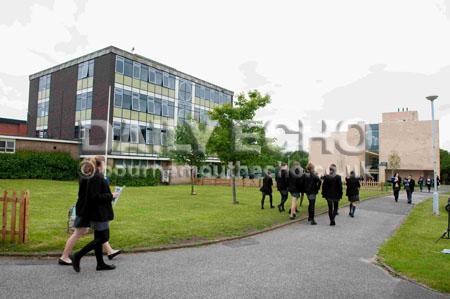 Pictures from our School Report visit to Parkstone Grammar School.General View.