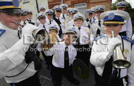 Winton Carnival 2012. Members of the Dolphin Marching Band. 